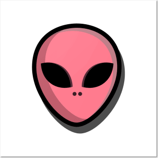 Alien Head Posters and Art